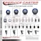 Service Caster 3.5'' Blue Poly Wheel Swivel 7/16'' Grip Ring Stem Caster with Brake SCC-GR20S3514-PPUB-BLUE-PLB-716138 - alternate 2